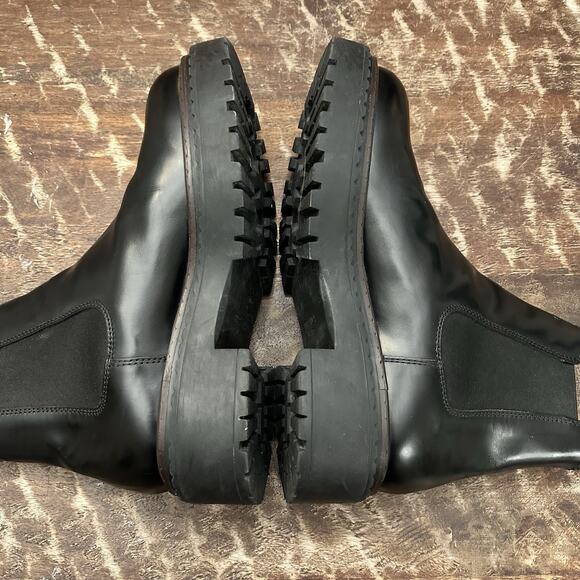 Prada Black Designer Chelsea Boots Nero Black Womens US size 9 PRADA 8 $1490 - Picture 8 of 16